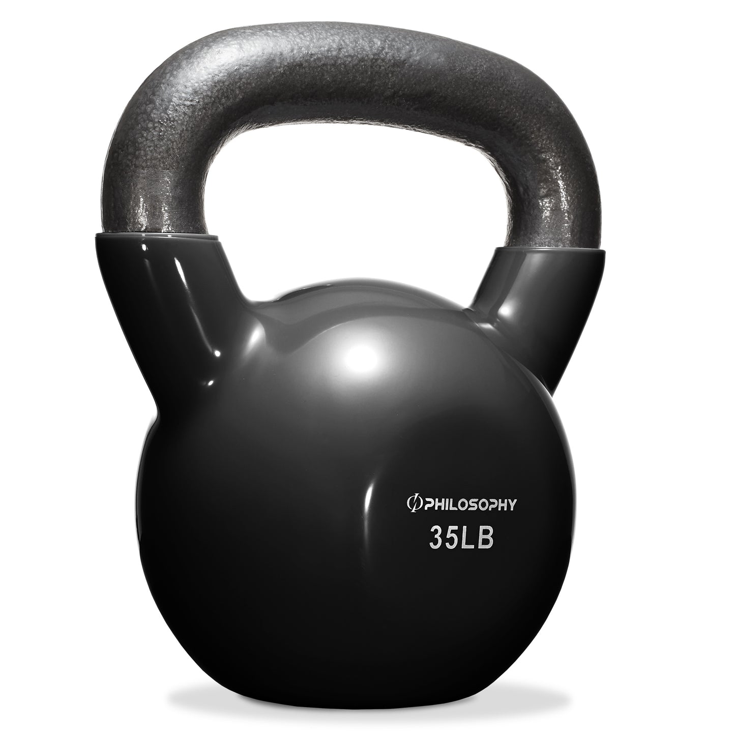 Vinyl Coated Cast Iron Kettlebell, 5 Lbs to 50 Pound Weights