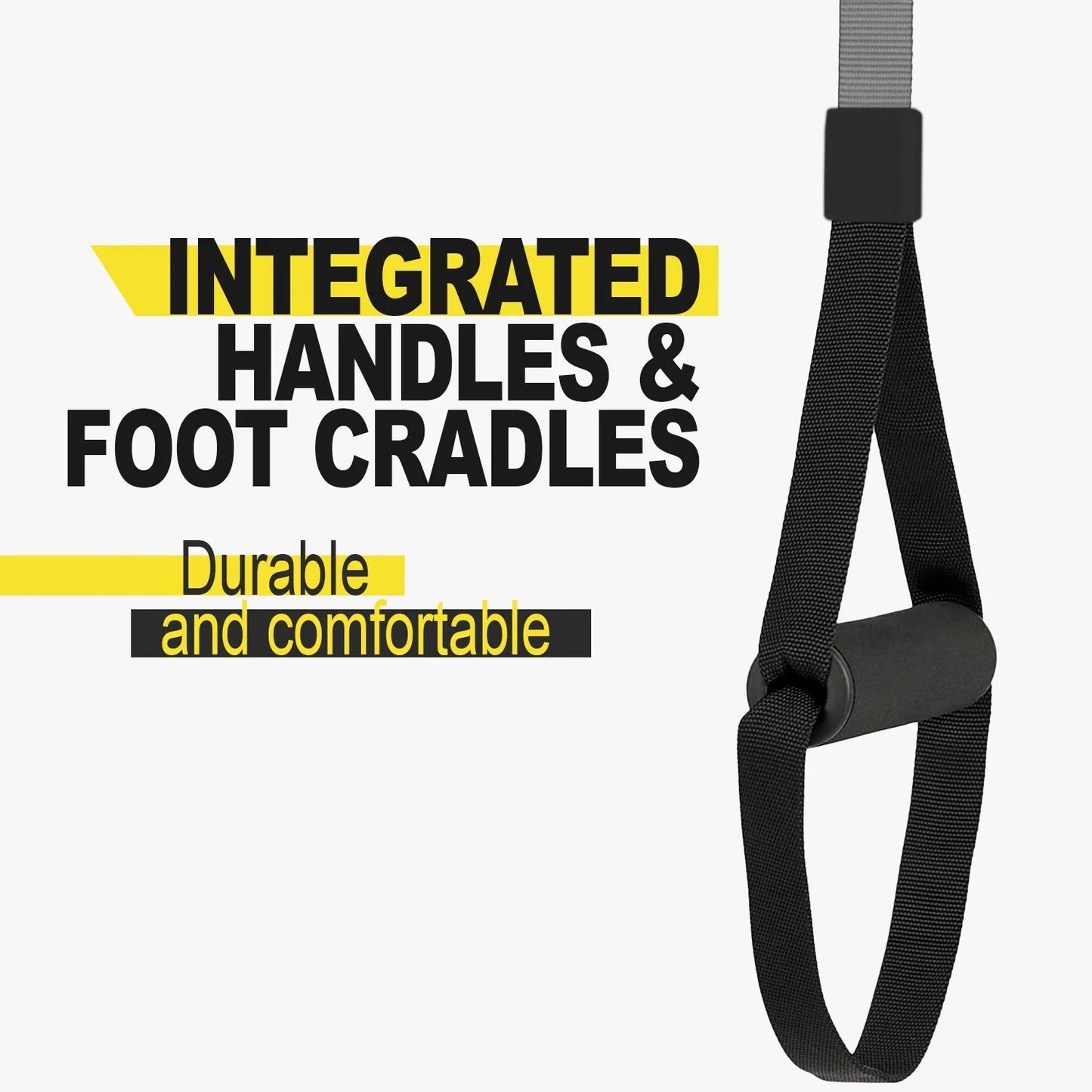 Suspension Trainer Resistance Band Full Body Workout with X-Mount