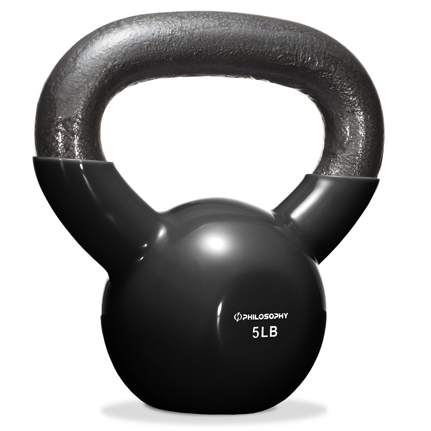 Vinyl Coated Cast Iron Kettlebell, 5 Lbs to 50 Pound Weights