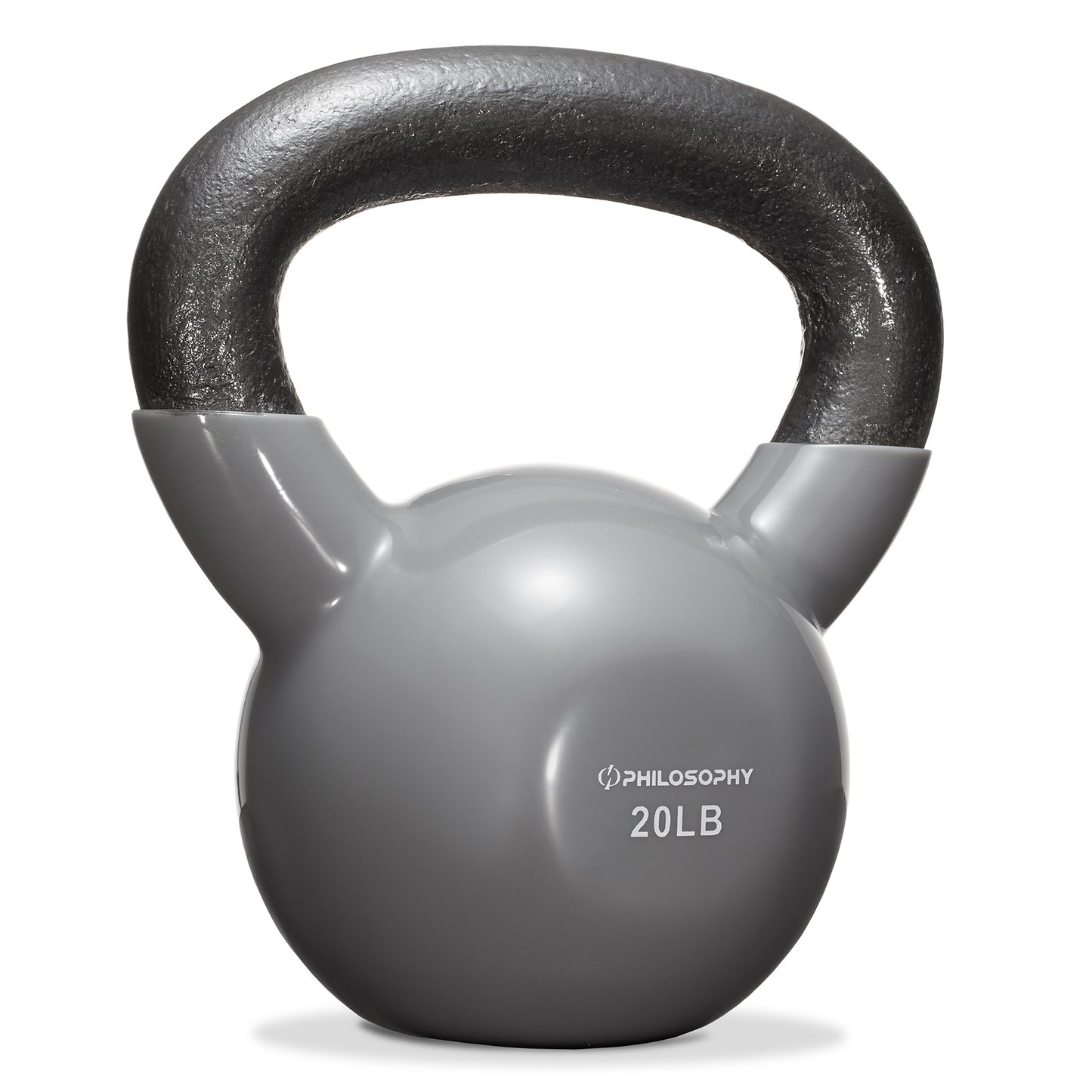 Vinyl Coated Cast Iron Kettlebell, 5 Lbs to 50 Pound Weights