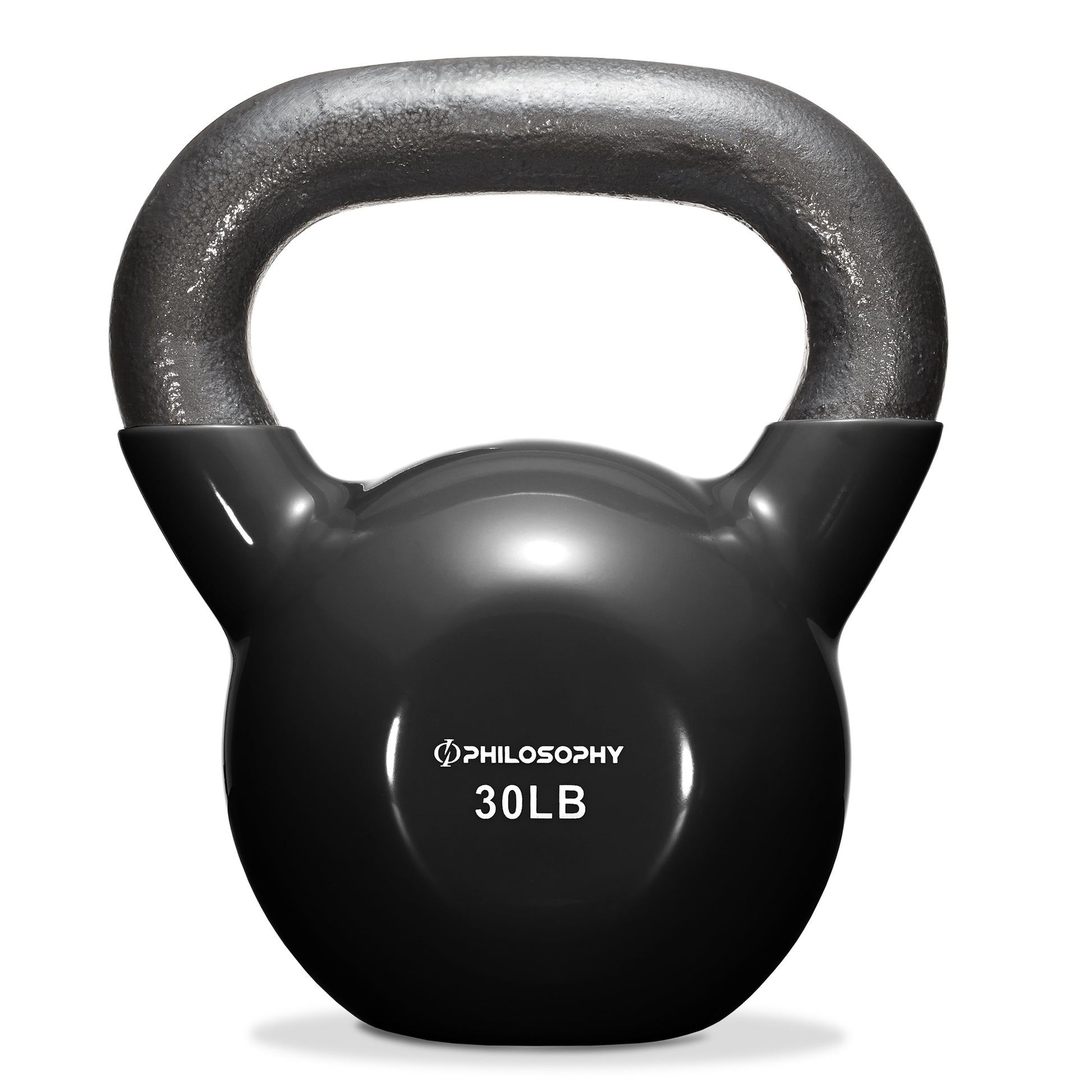 Vinyl Coated Cast Iron Kettlebell, 5 Lbs to 50 Pound Weights