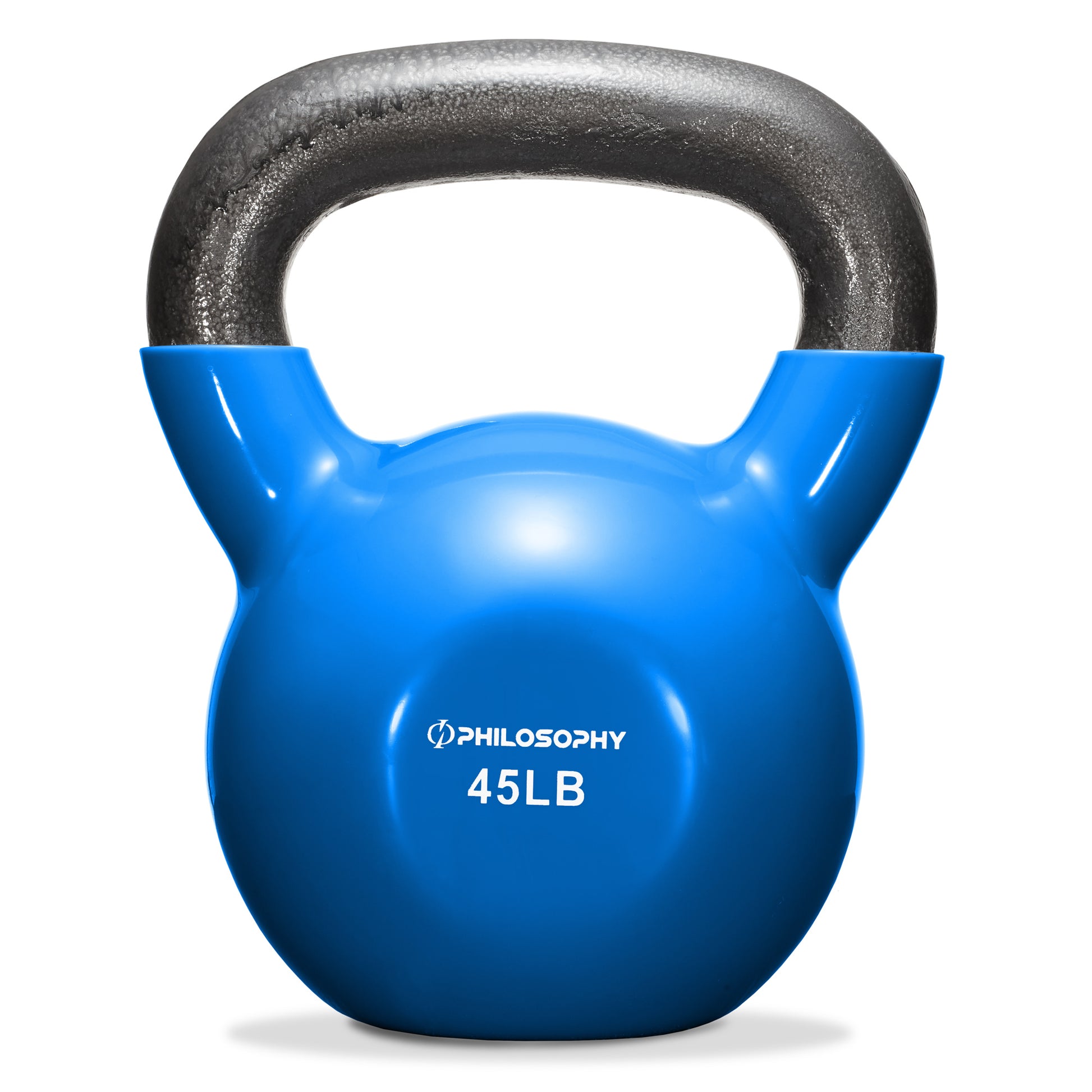 Vinyl Coated Cast Iron Kettlebell, 5 Lbs to 50 Pound Weights