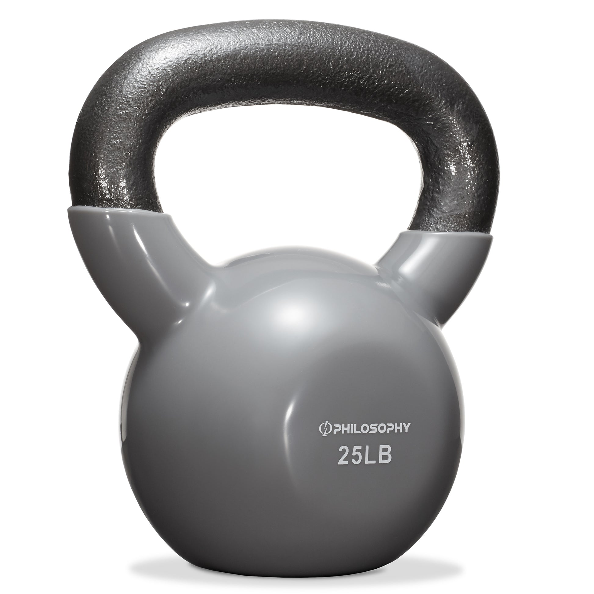 Vinyl Coated Cast Iron Kettlebell, 5 Lbs to 50 Pound Weights
