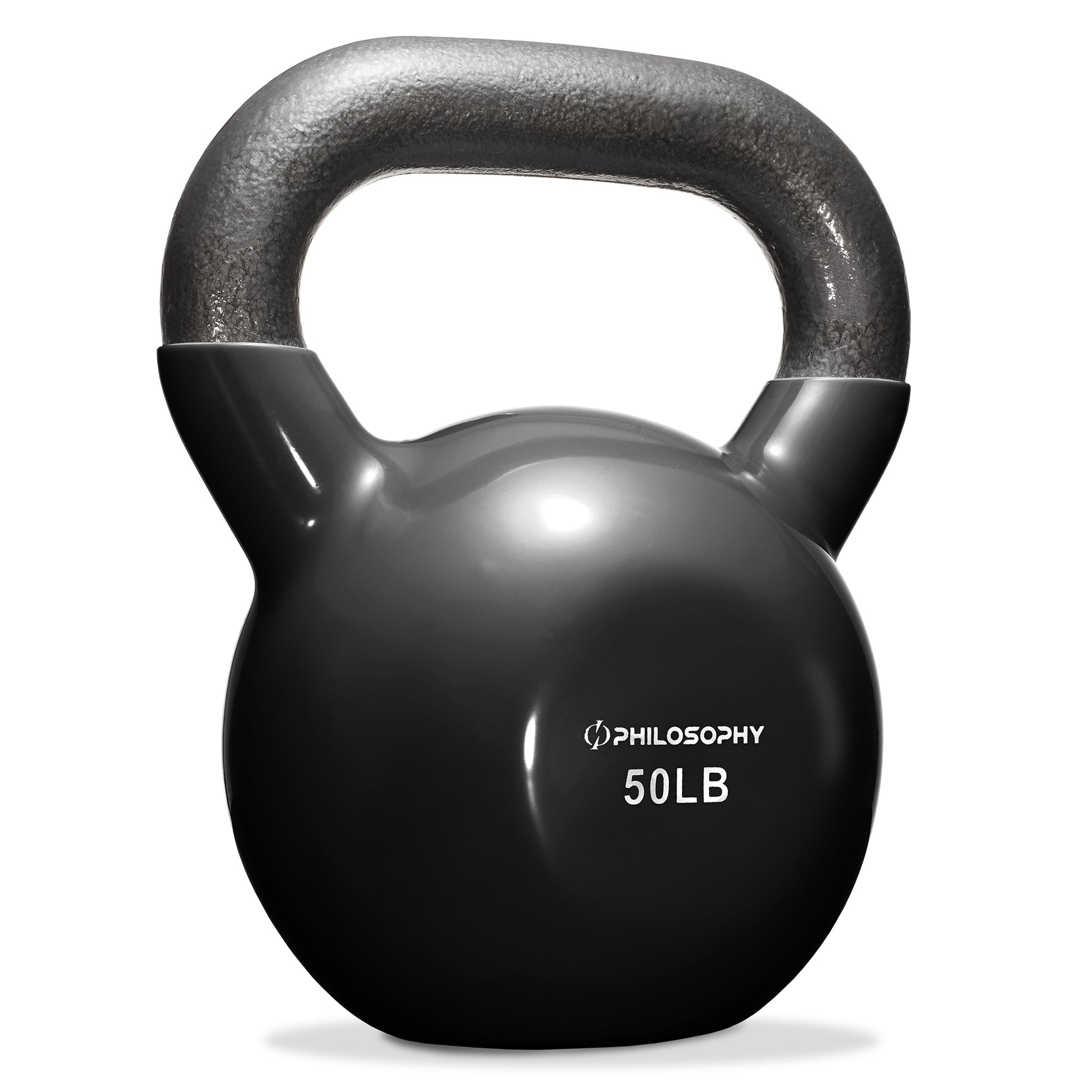 Vinyl Coated Cast Iron Kettlebell, 5 Lbs to 50 Pound Weights