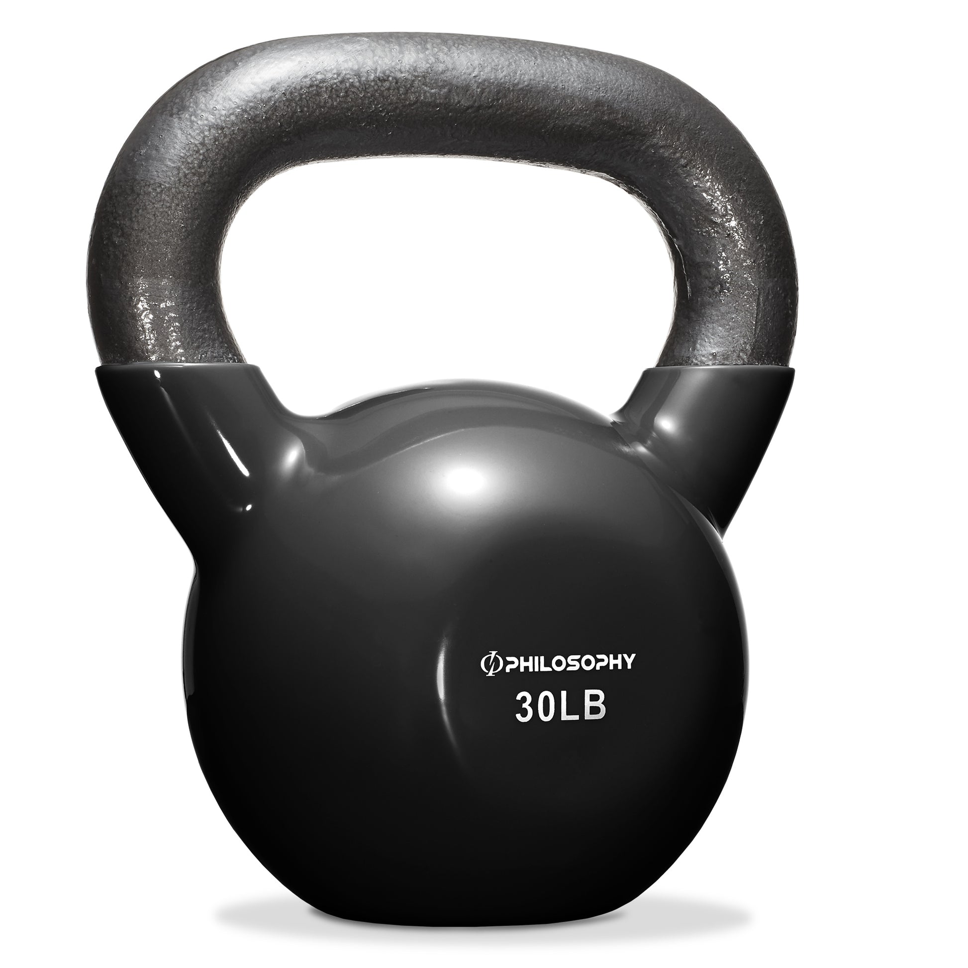 Vinyl Coated Cast Iron Kettlebell, 5 Lbs to 50 Pound Weights