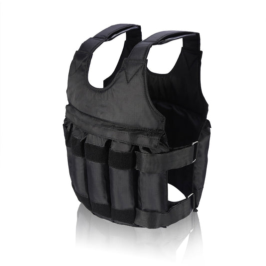 50 Kg Oxford Black Adjustable Weighted Vest for Woman, 60Cm X 42Cm