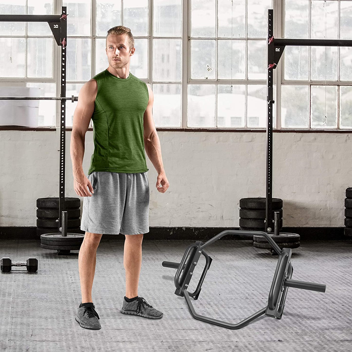 Olympic Trap Bar and Shrug Bar for Deadlifts
