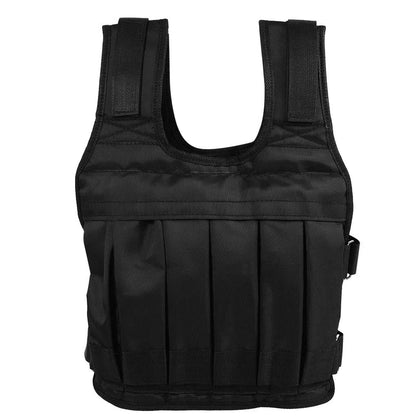 50Kg Fitness Sports Weighted Vest Adjustable Workout Exercise Training Weight Bearing Clothes Strength Physical Training