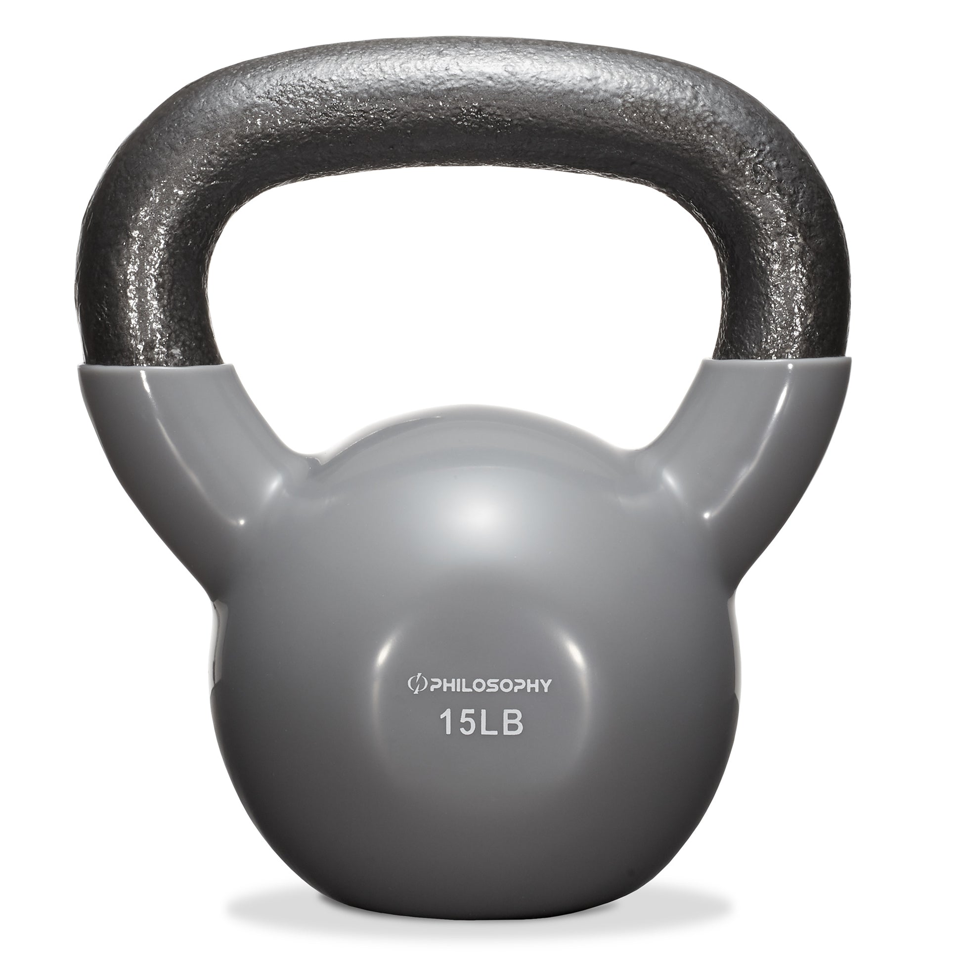 Vinyl Coated Cast Iron Kettlebell, 5 Lbs to 50 Pound Weights