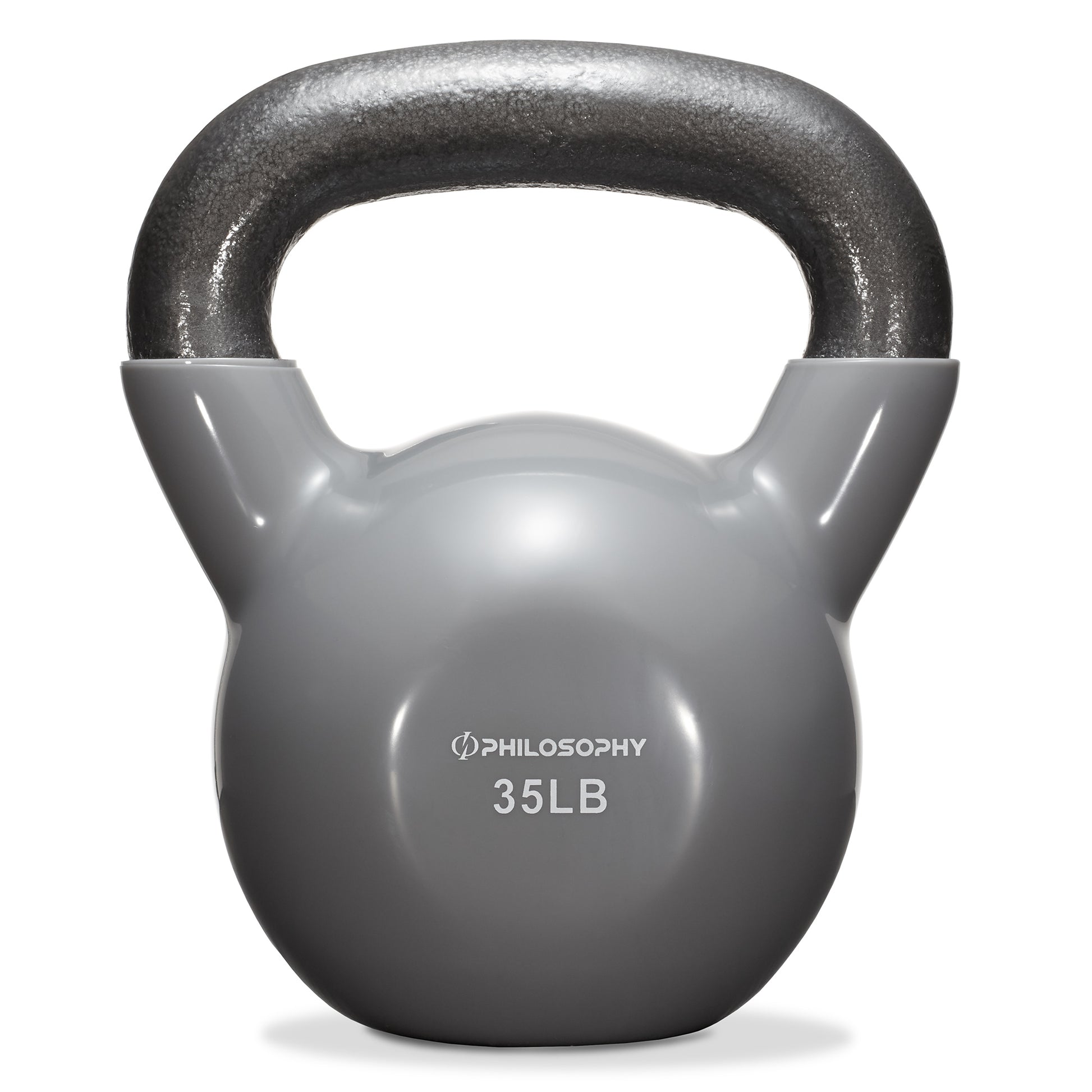 Vinyl Coated Cast Iron Kettlebell, 5 Lbs to 50 Pound Weights