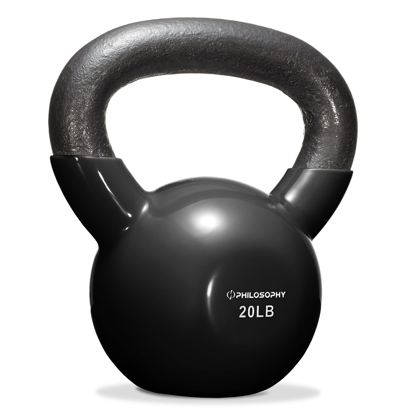 Vinyl Coated Cast Iron Kettlebell, 5 Lbs to 50 Pound Weights