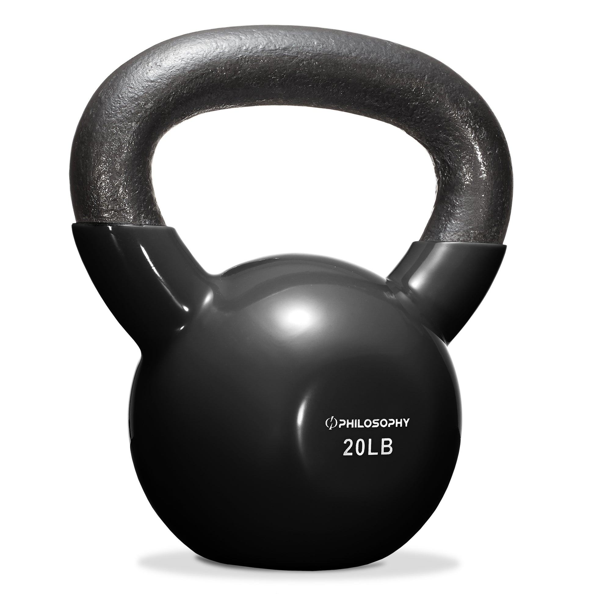 Vinyl Coated Cast Iron Kettlebell, 5 Lbs to 50 Pound Weights