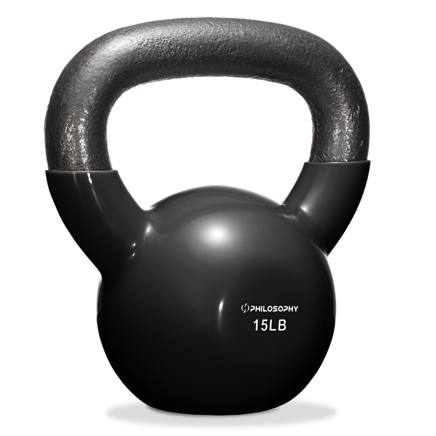 Vinyl Coated Cast Iron Kettlebell, 5 Lbs to 50 Pound Weights
