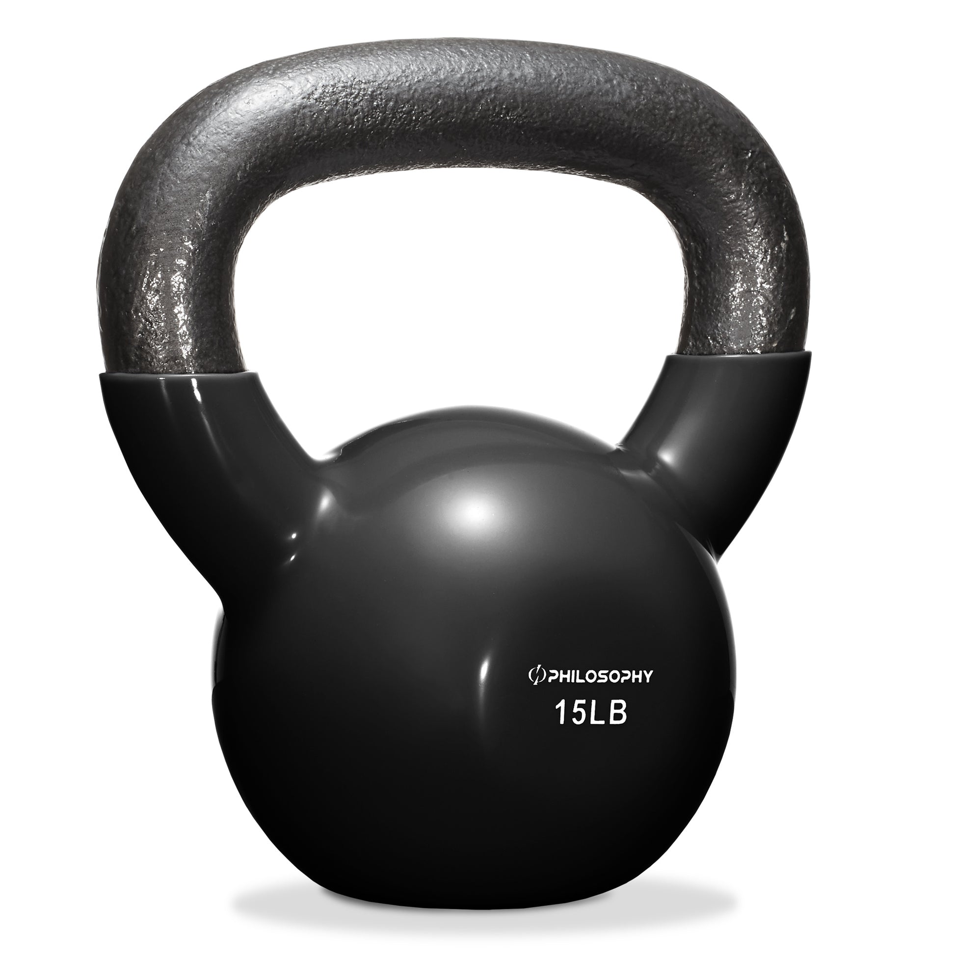 Vinyl Coated Cast Iron Kettlebell, 5 Lbs to 50 Pound Weights