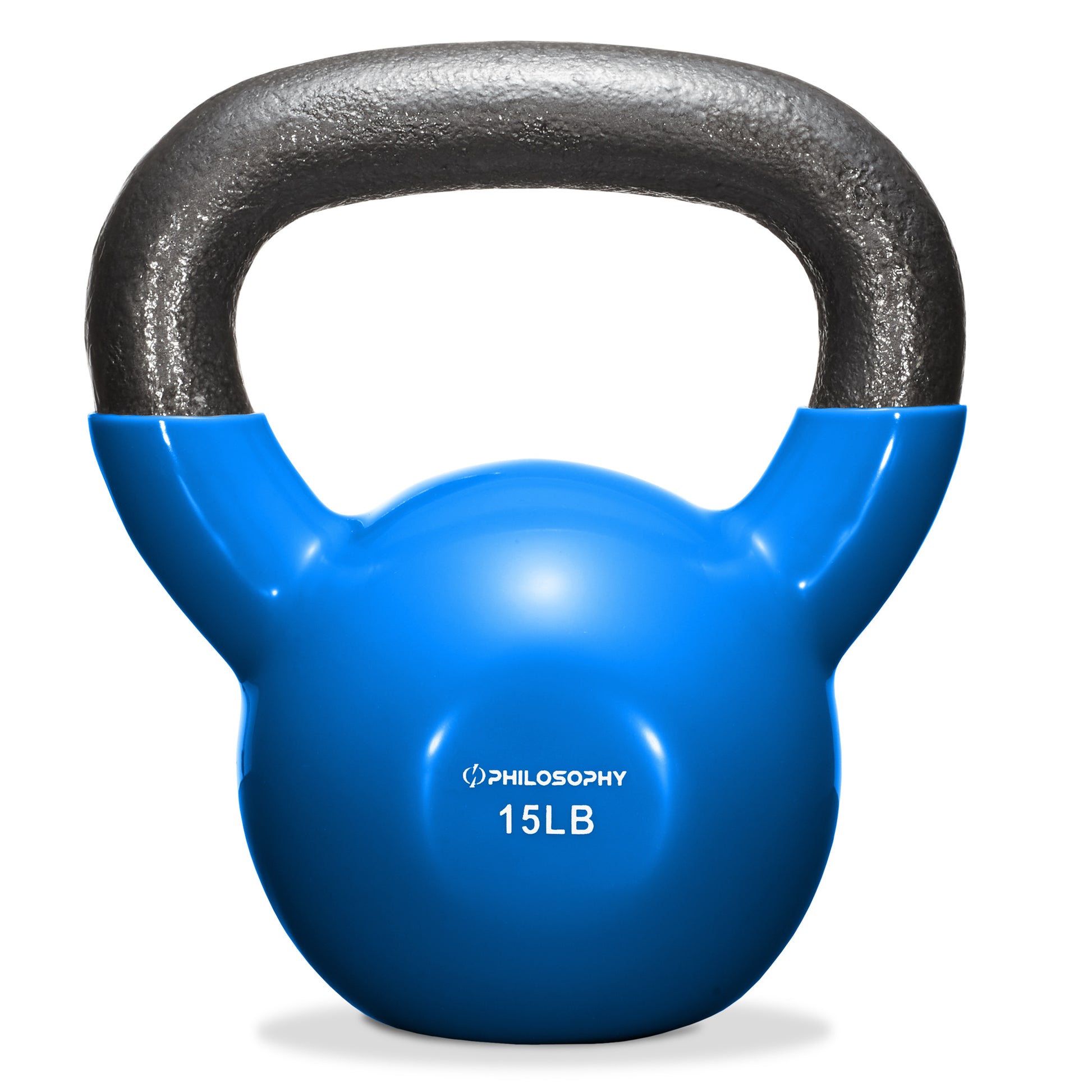 Vinyl Coated Cast Iron Kettlebell, 5 Lbs to 50 Pound Weights