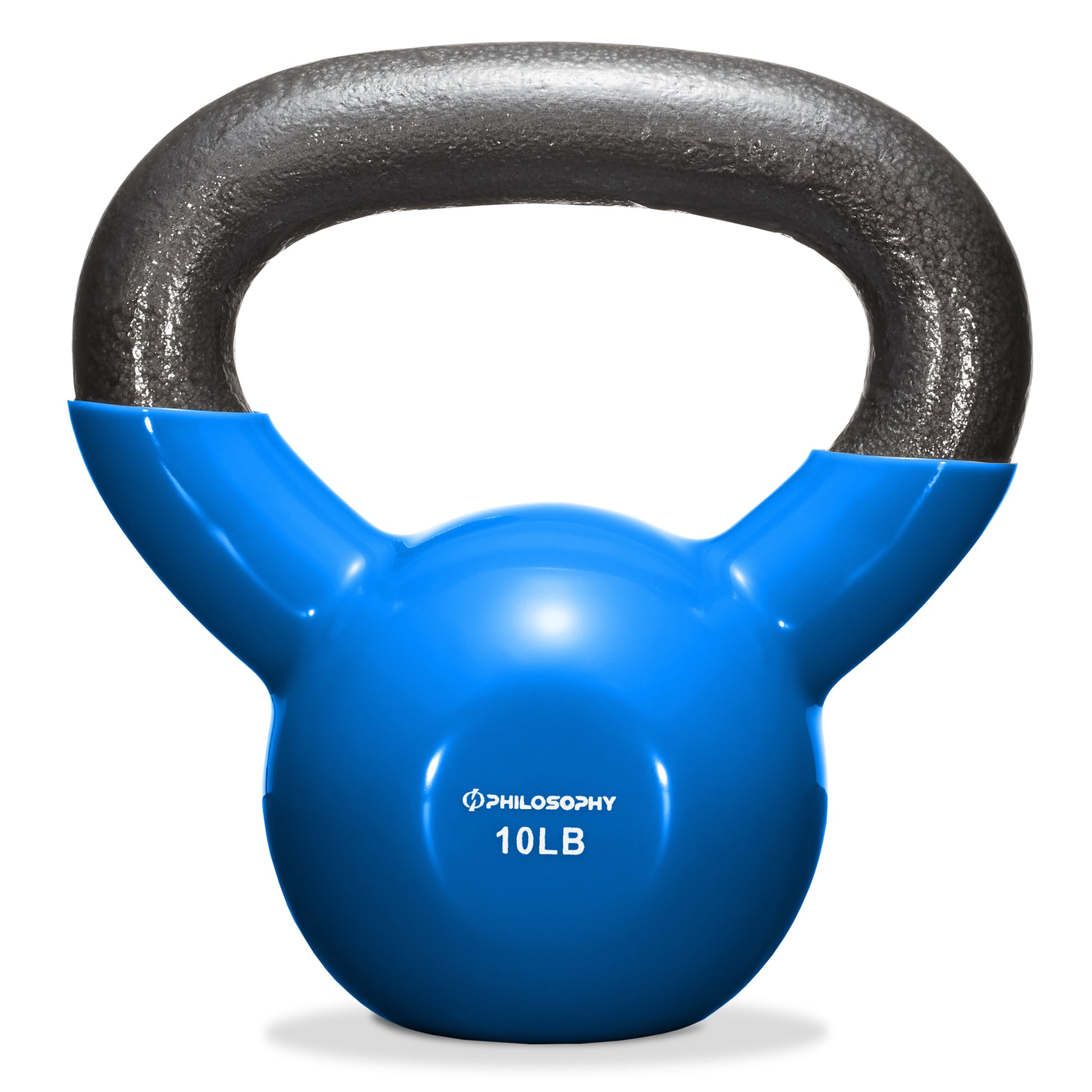 Vinyl Coated Cast Iron Kettlebell, 5 Lbs to 50 Pound Weights