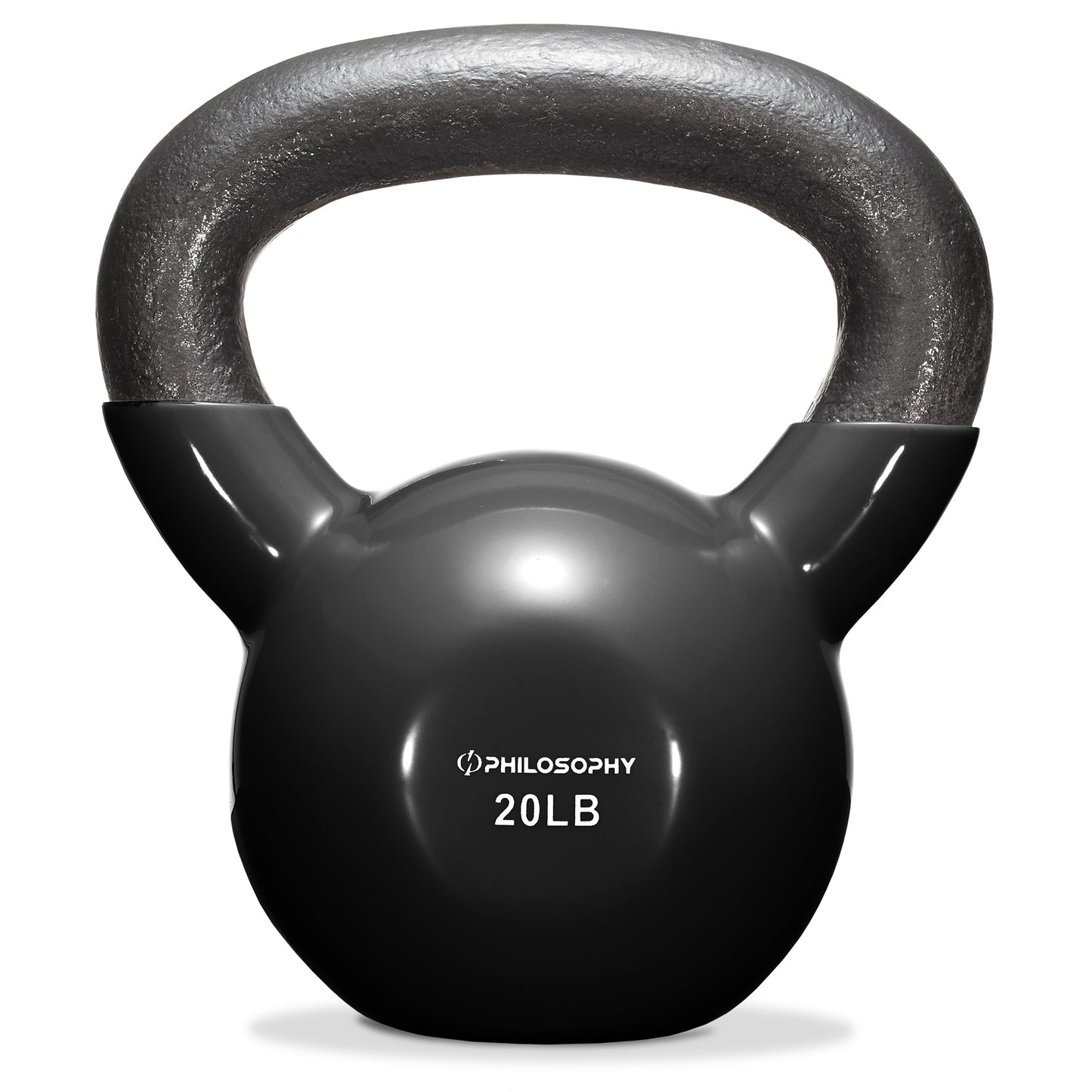 Vinyl Coated Cast Iron Kettlebell, 5 Lbs to 50 Pound Weights