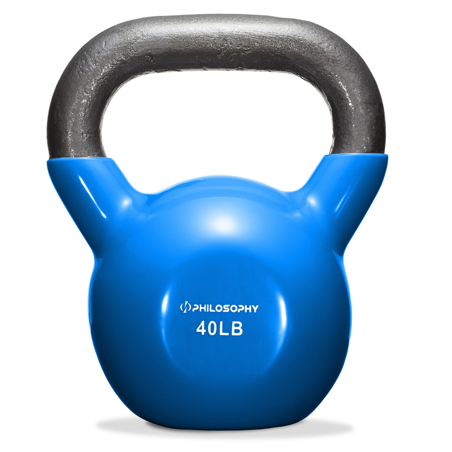 Vinyl Coated Cast Iron Kettlebell, 5 Lbs to 50 Pound Weights
