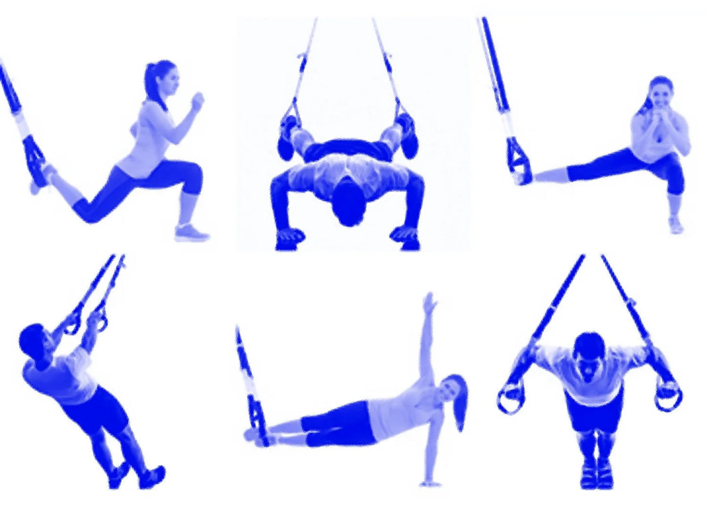 Suspension Trainer Resistance Band Full Body Workout with X-Mount