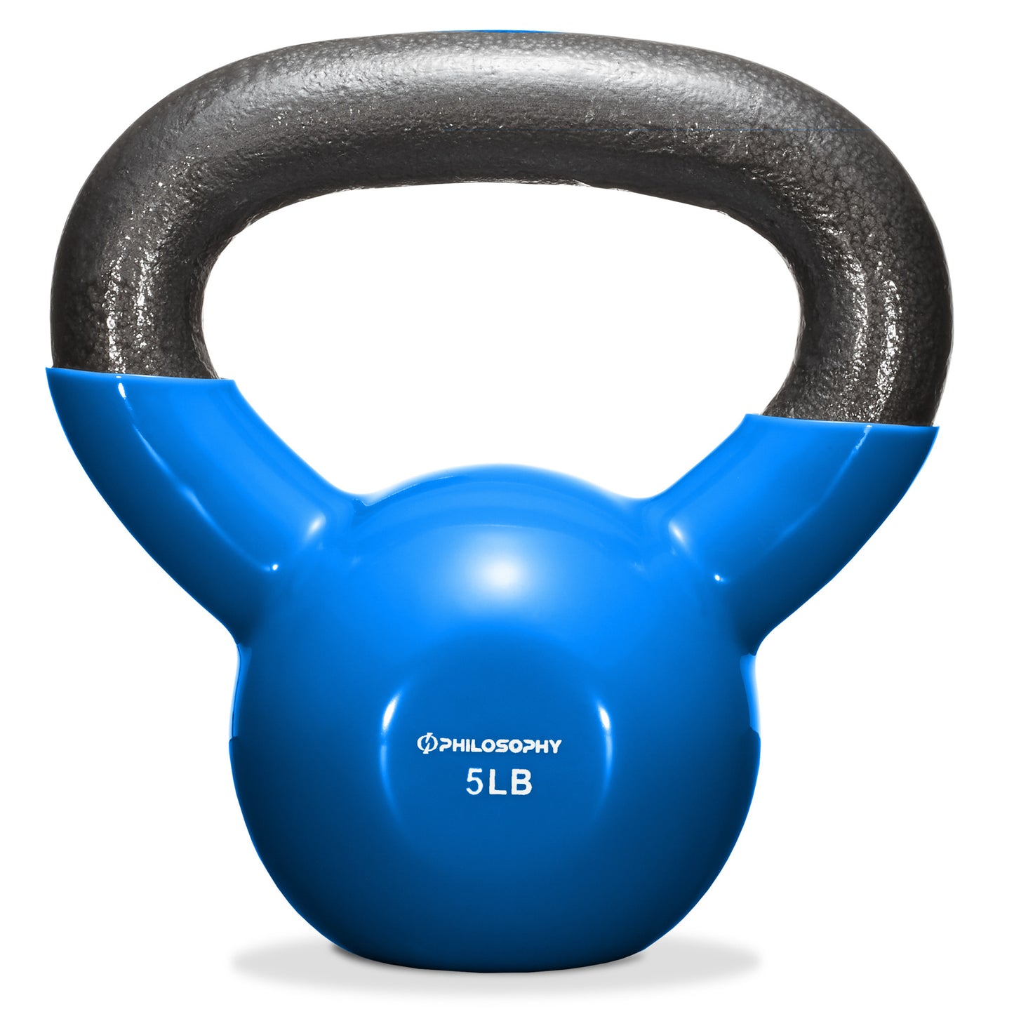 Vinyl Coated Cast Iron Kettlebell, 5 Lbs to 50 Pound Weights