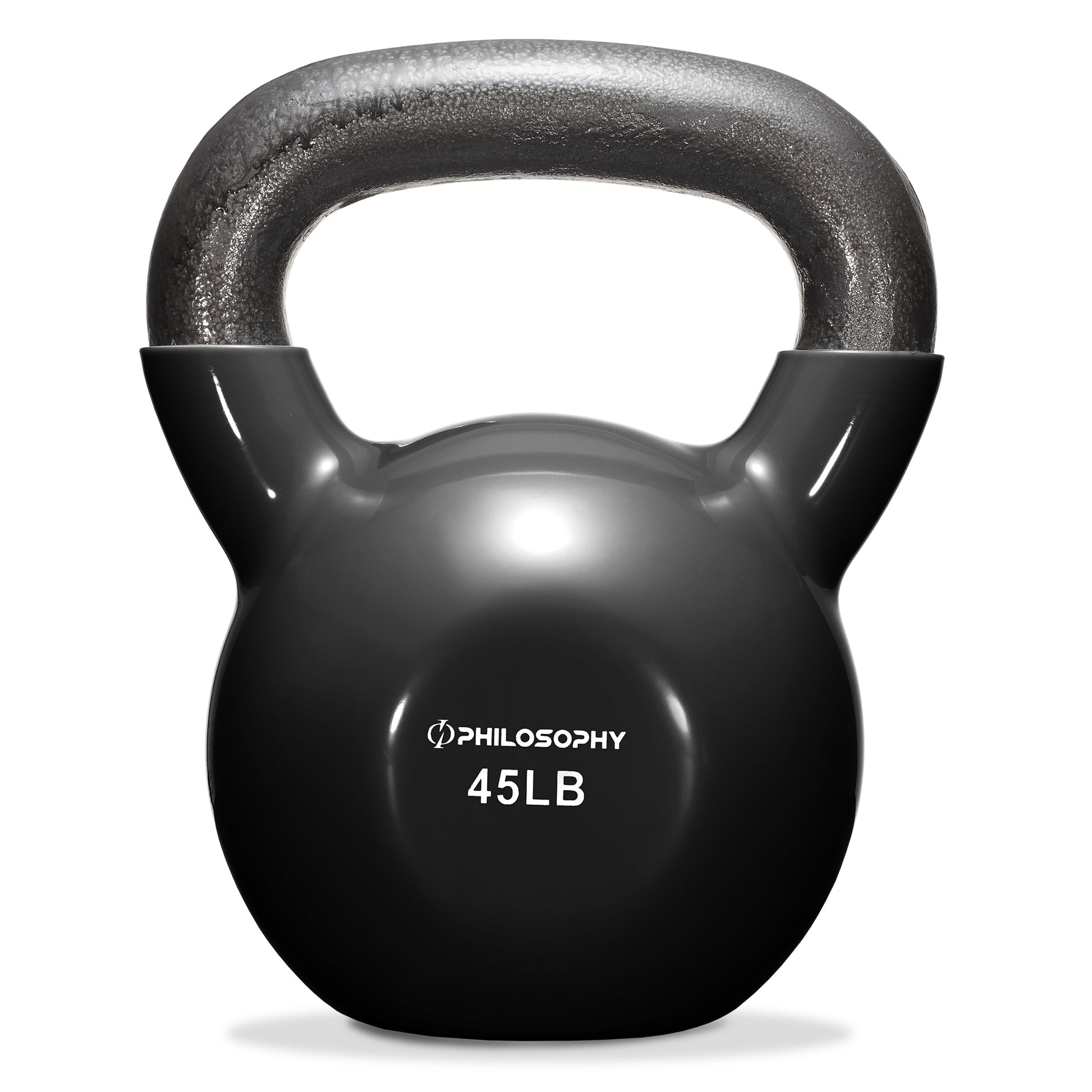 Vinyl Coated Cast Iron Kettlebell, 5 Lbs to 50 Pound Weights