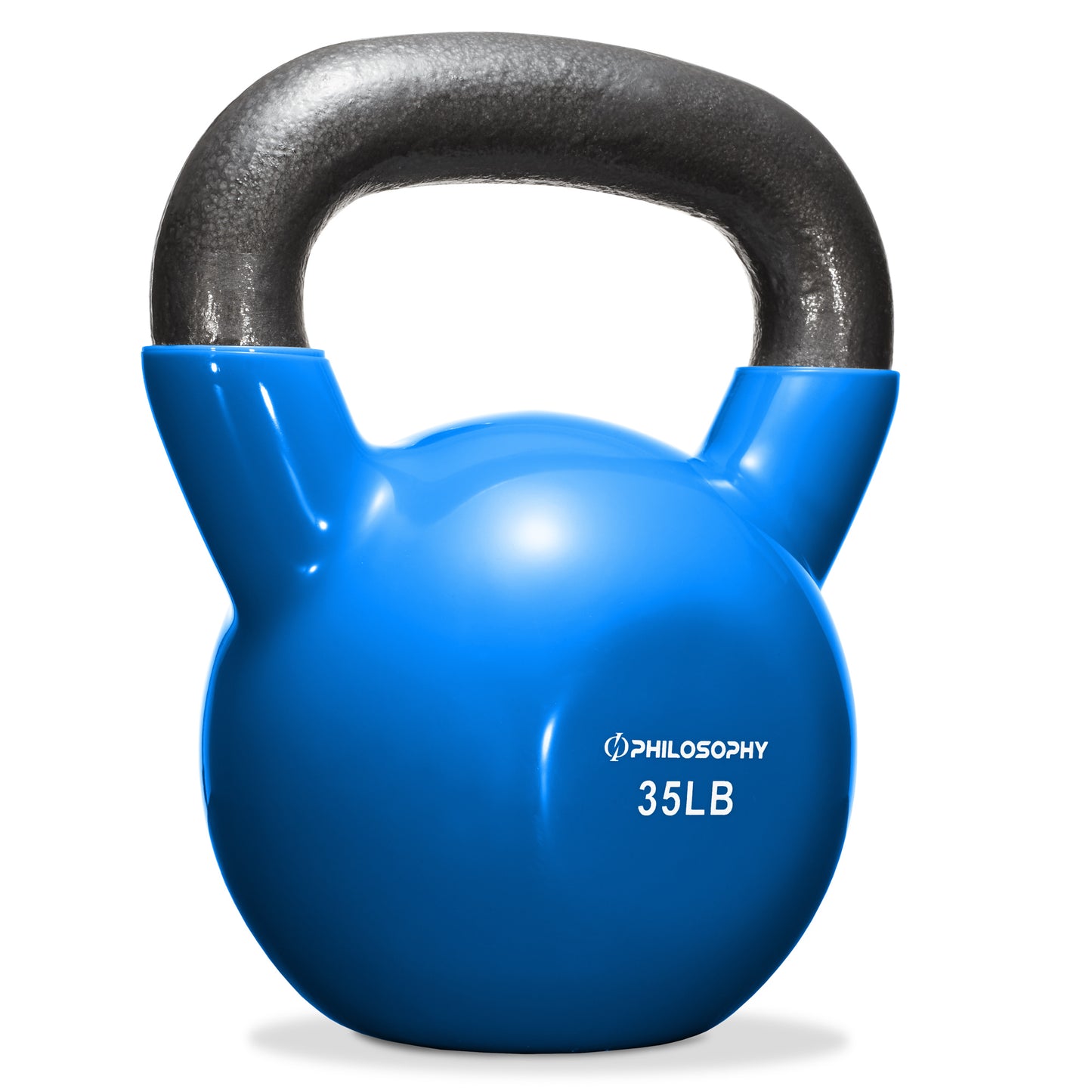 Vinyl Coated Cast Iron Kettlebell, 5 Lbs to 50 Pound Weights