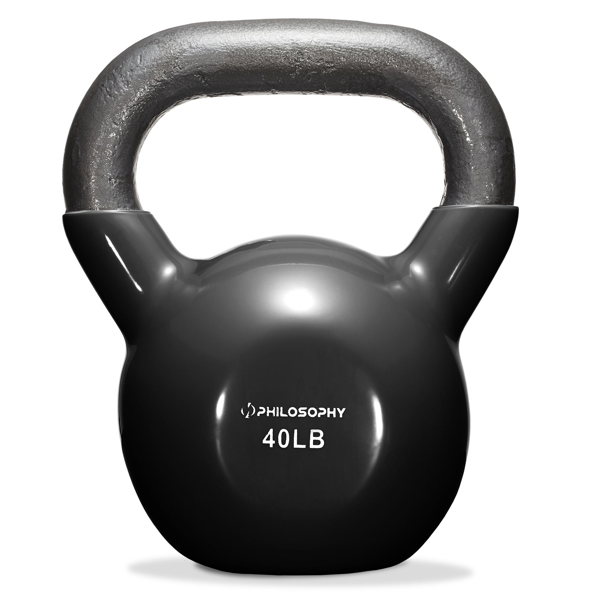 Vinyl Coated Cast Iron Kettlebell, 5 Lbs to 50 Pound Weights