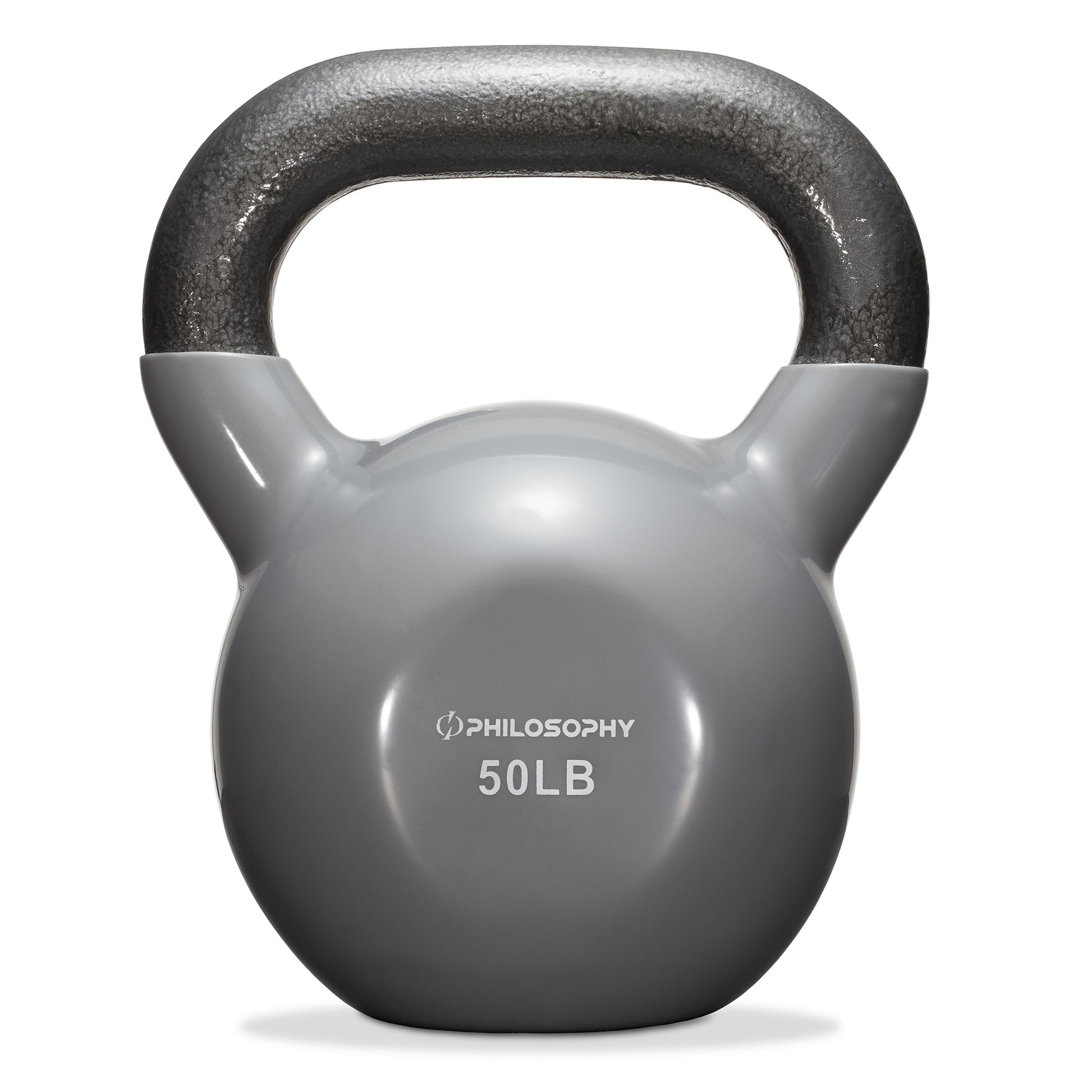 Vinyl Coated Cast Iron Kettlebell, 5 Lbs to 50 Pound Weights