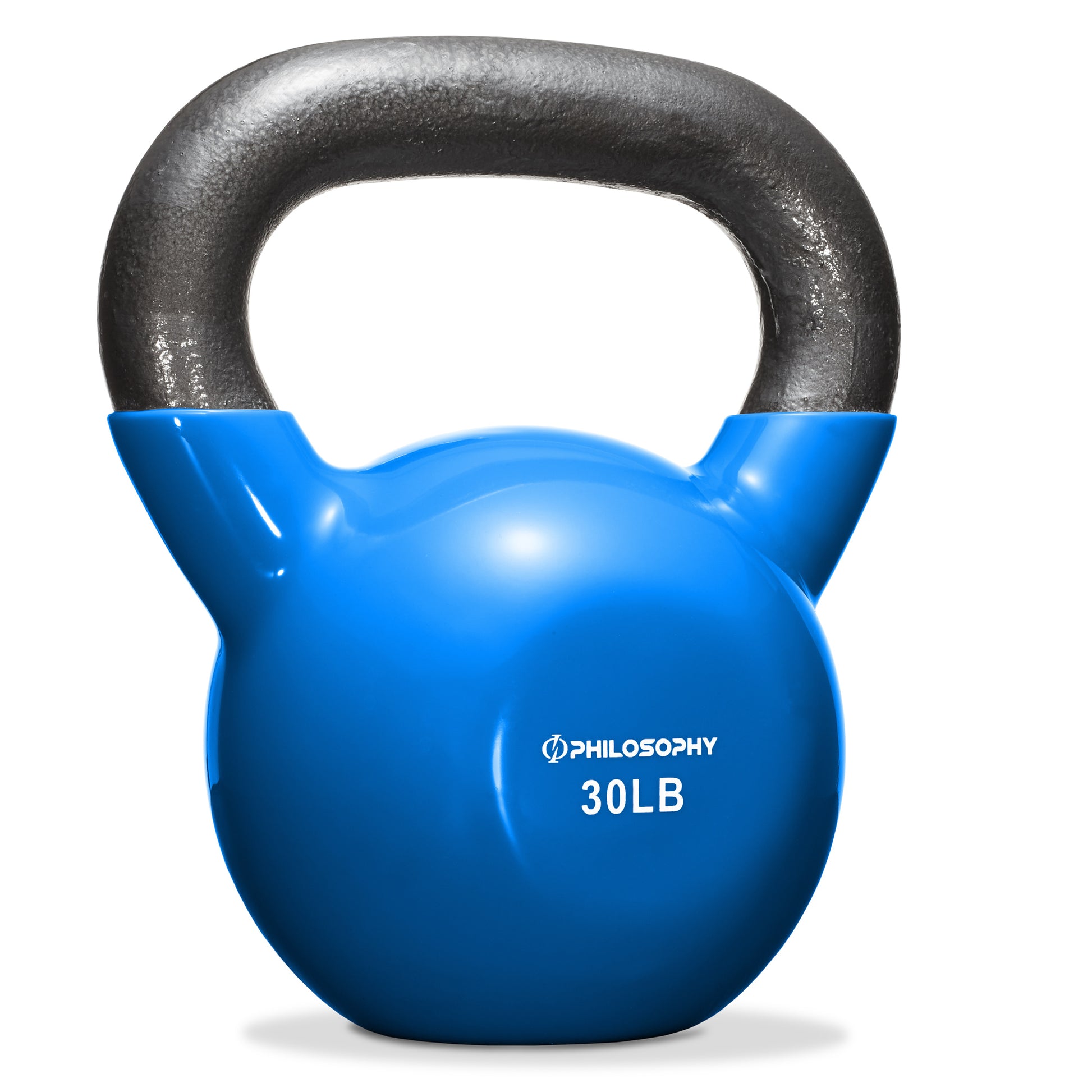 Vinyl Coated Cast Iron Kettlebell, 5 Lbs to 50 Pound Weights
