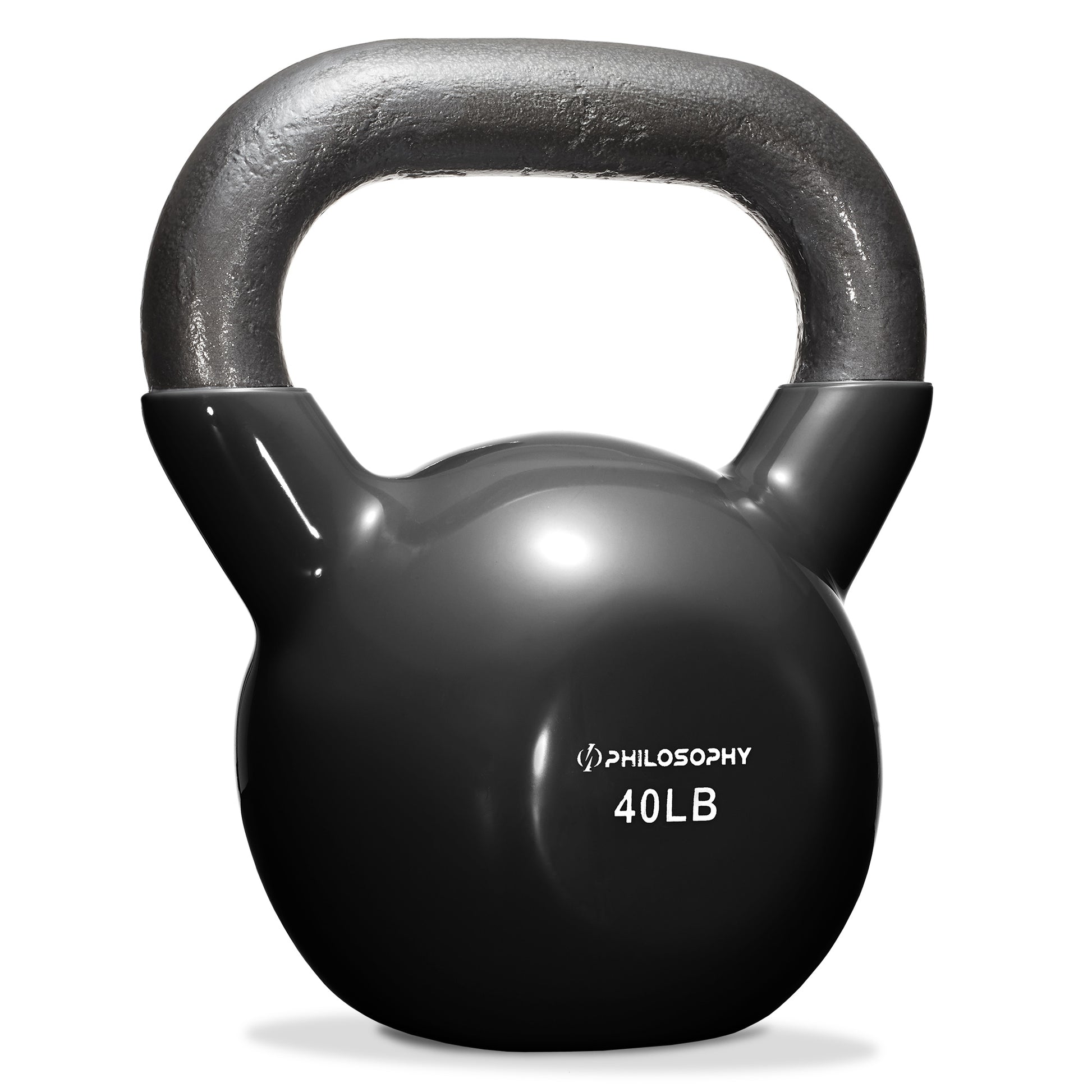 Vinyl Coated Cast Iron Kettlebell, 5 Lbs to 50 Pound Weights
