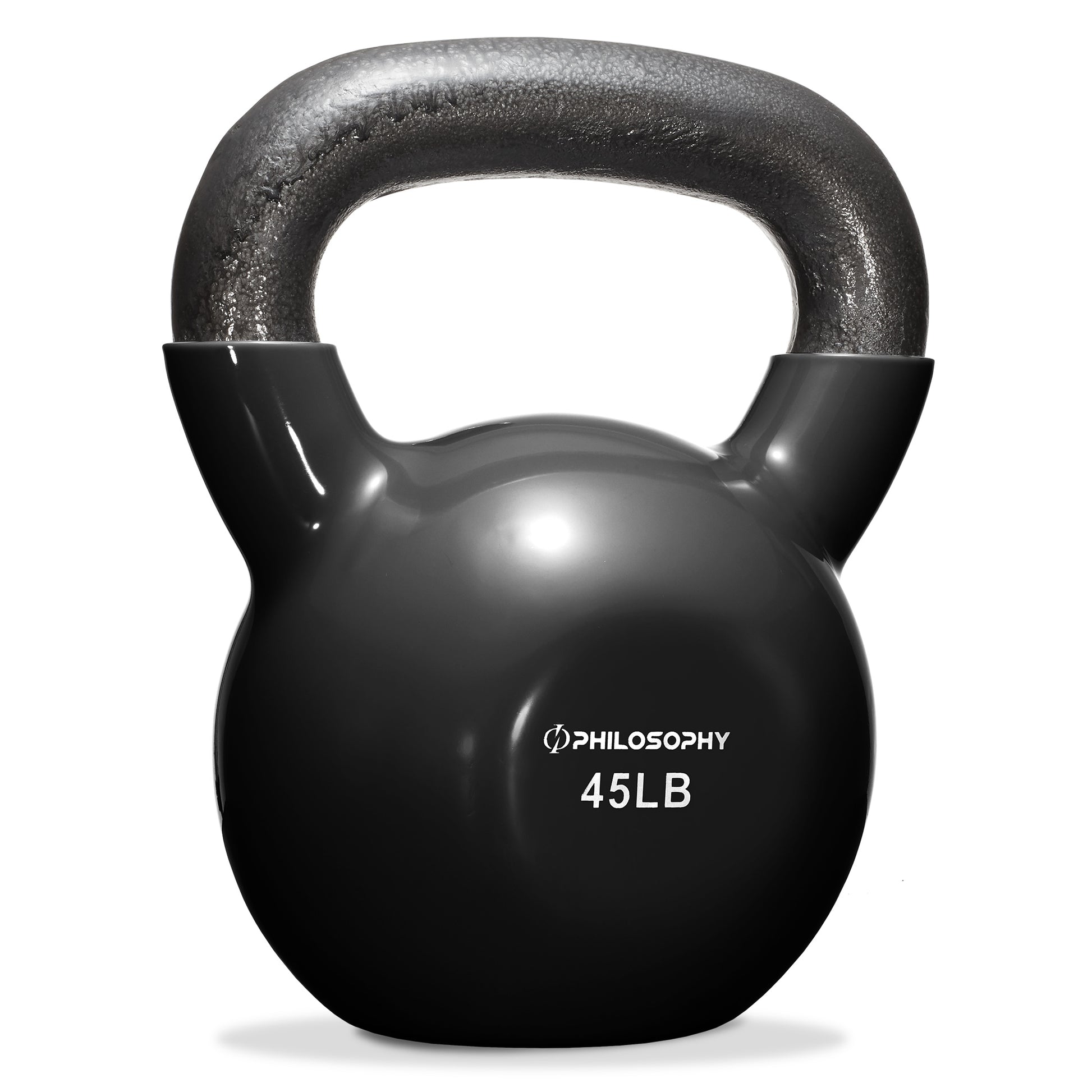 Vinyl Coated Cast Iron Kettlebell, 5 Lbs to 50 Pound Weights