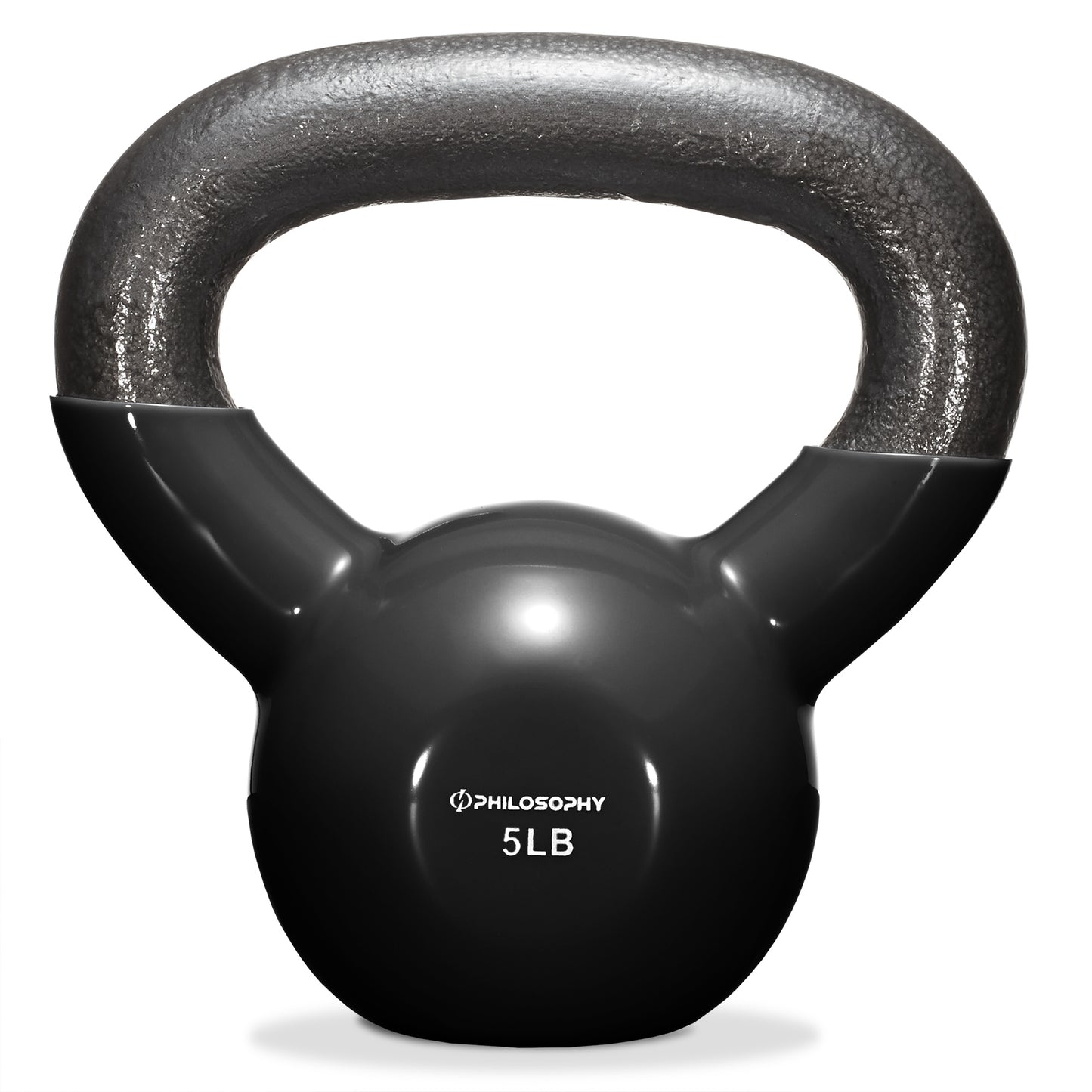Vinyl Coated Cast Iron Kettlebell, 5 Lbs to 50 Pound Weights