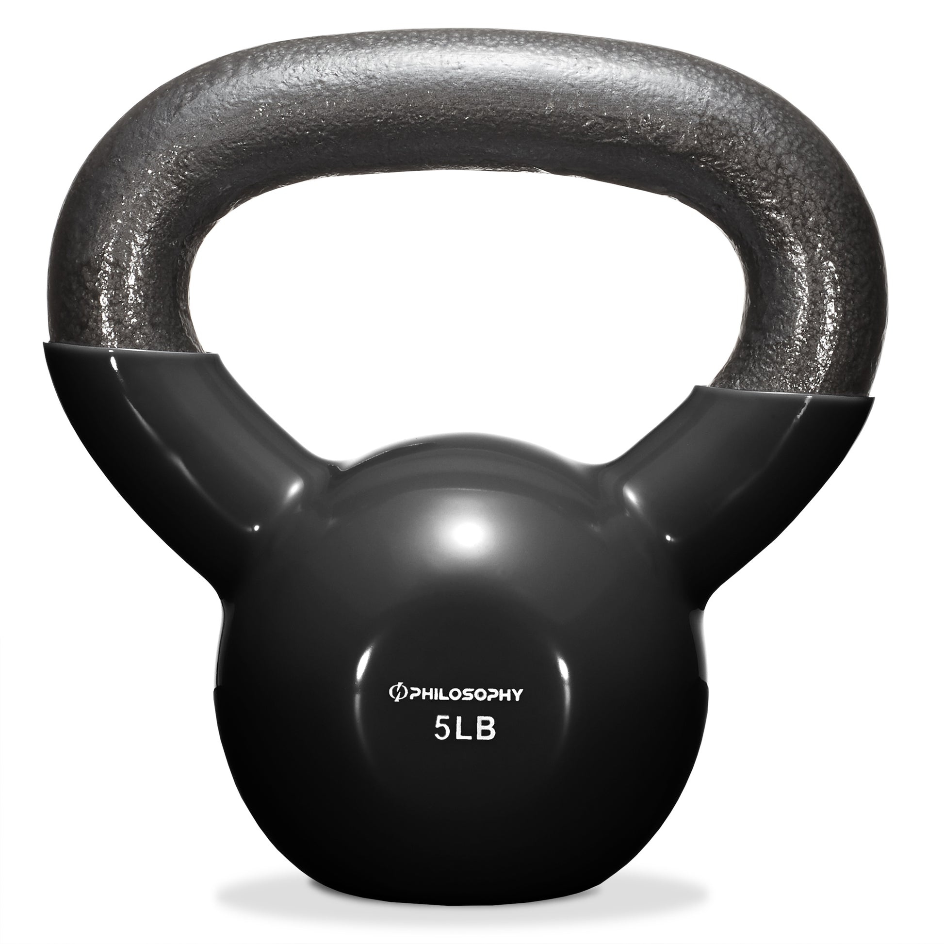 Vinyl Coated Cast Iron Kettlebell, 5 Lbs to 50 Pound Weights