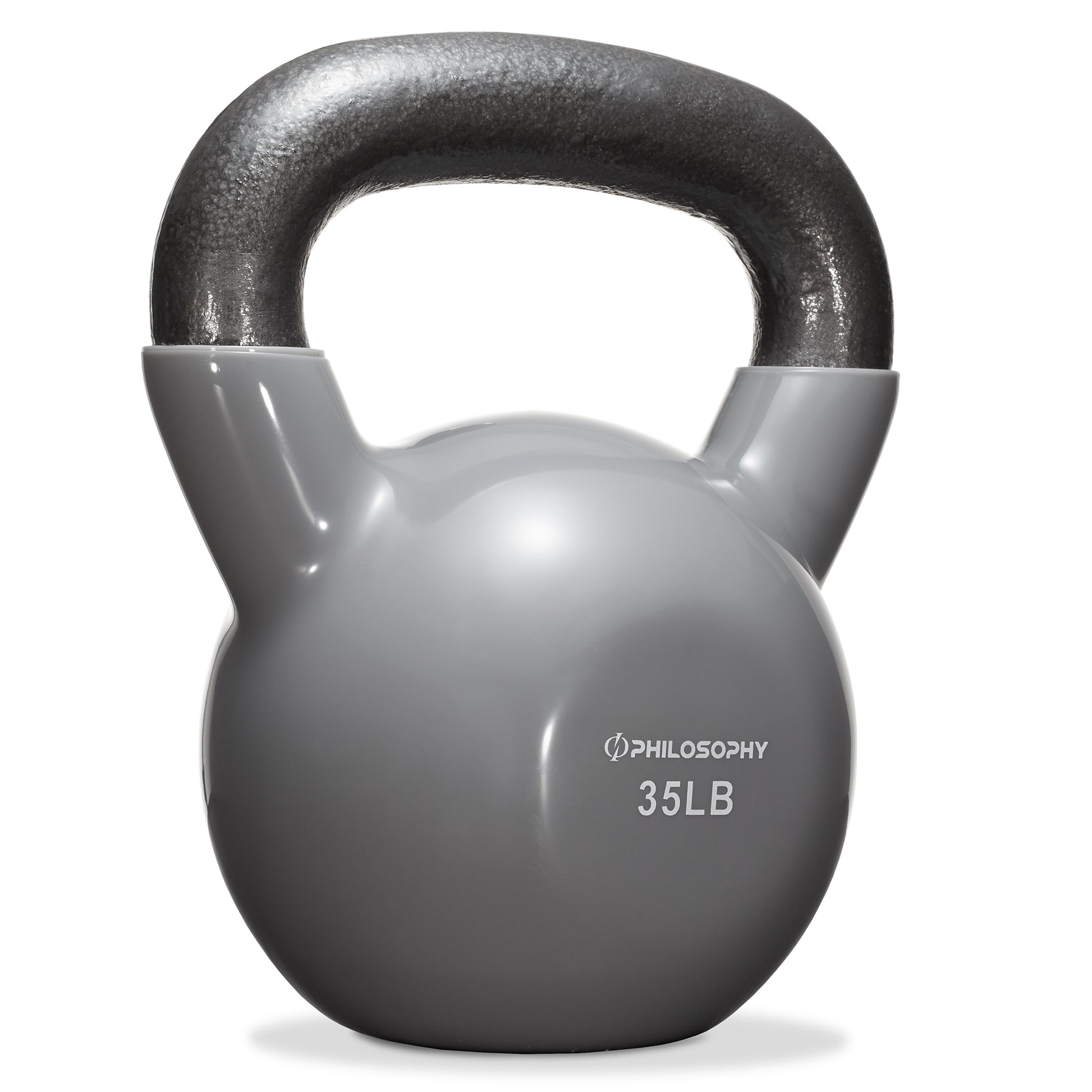 Vinyl Coated Cast Iron Kettlebell, 5 Lbs to 50 Pound Weights