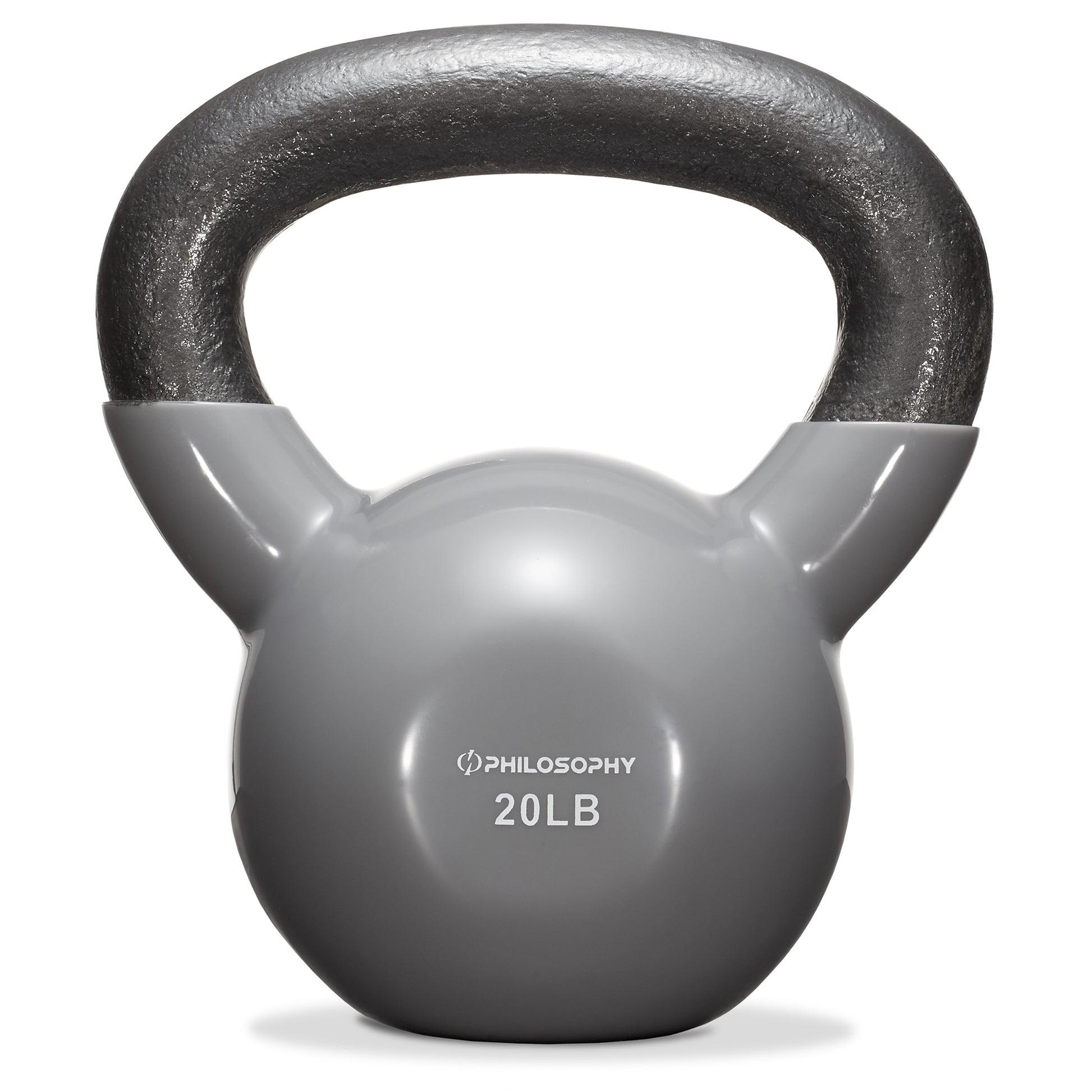 Vinyl Coated Cast Iron Kettlebell, 5 Lbs to 50 Pound Weights