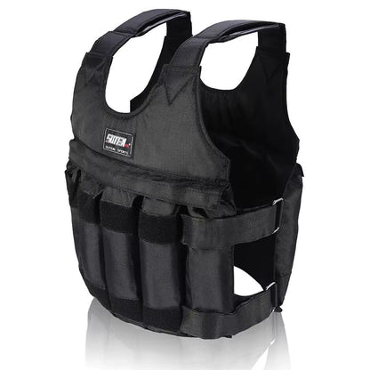 50Kg Fitness Sports Weighted Vest Adjustable Workout Exercise Training Weight Bearing Clothes Strength Physical Training