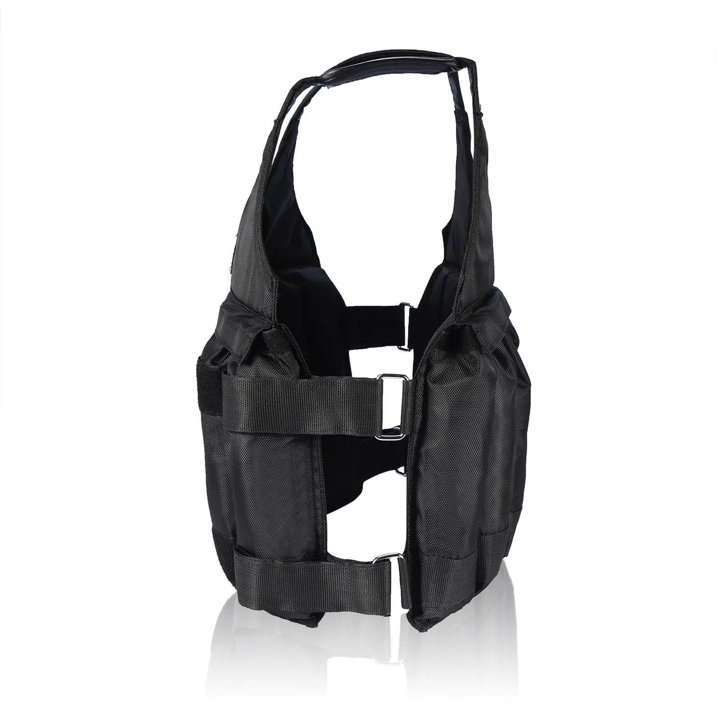 50 Kg Oxford Black Adjustable Weighted Vest for Woman, 60Cm X 42Cm
