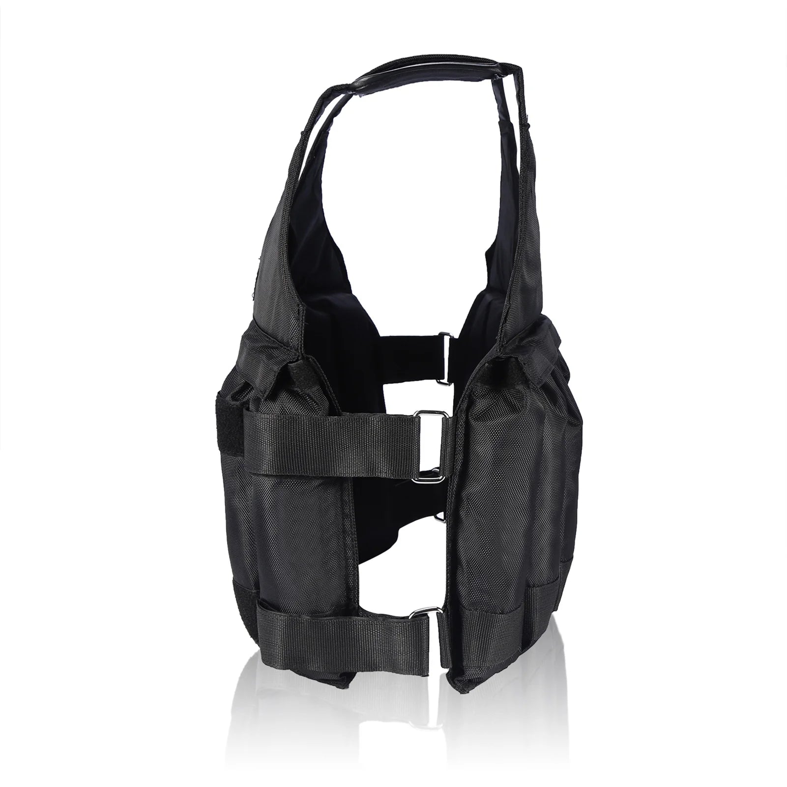 50 Kg Oxford Black Adjustable Weighted Vest for Woman, 60Cm X 42Cm