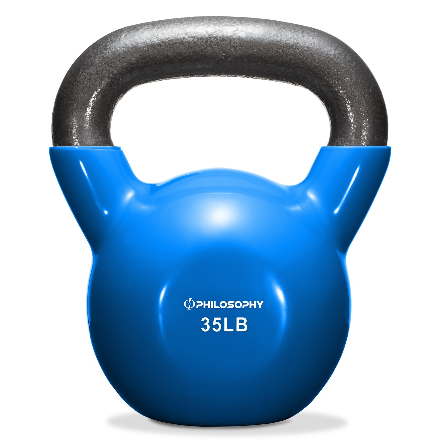 Vinyl Coated Cast Iron Kettlebell, 5 Lbs to 50 Pound Weights