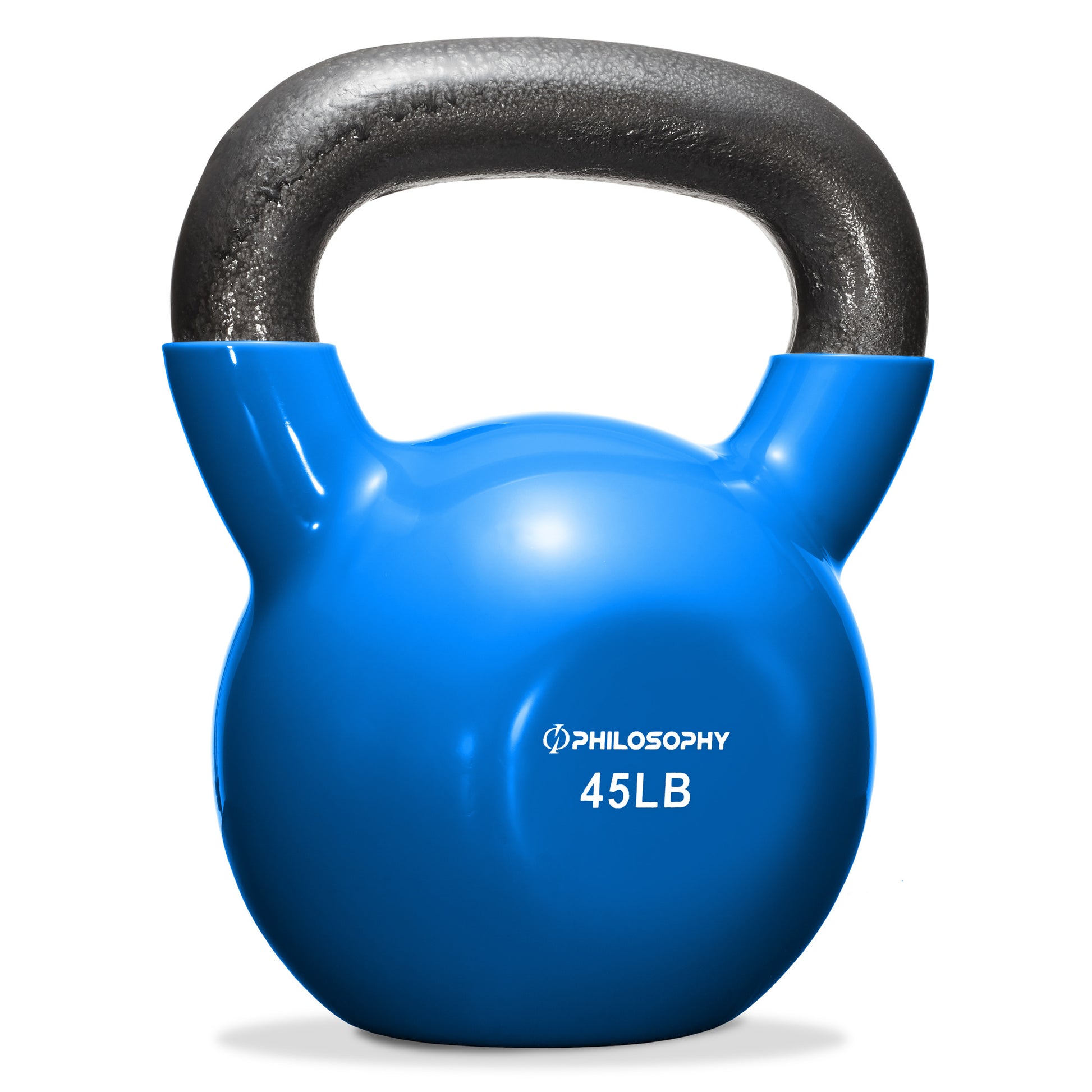 Vinyl Coated Cast Iron Kettlebell, 5 Lbs to 50 Pound Weights