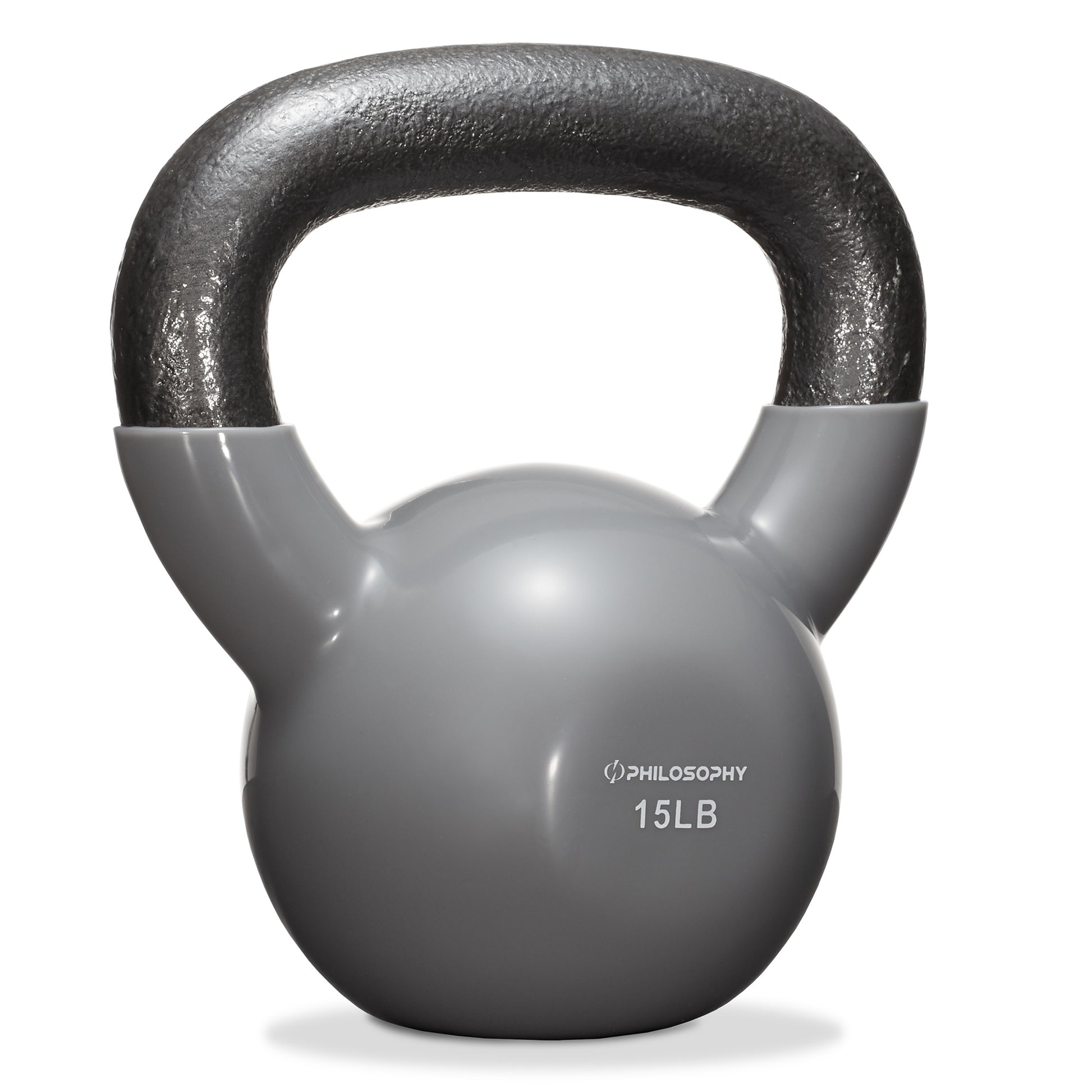 Vinyl Coated Cast Iron Kettlebell, 5 Lbs to 50 Pound Weights