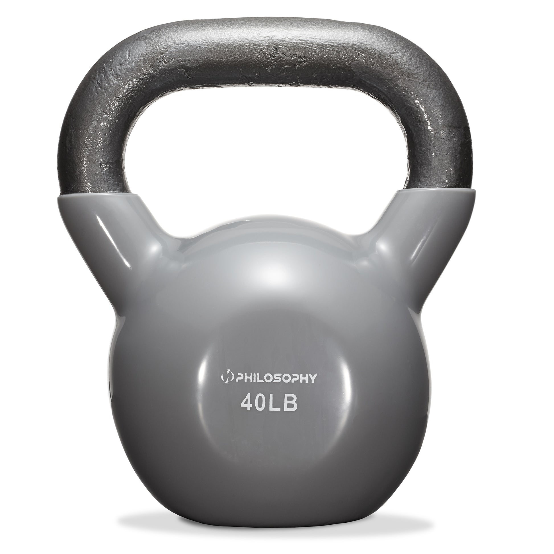 Vinyl Coated Cast Iron Kettlebell, 5 Lbs to 50 Pound Weights