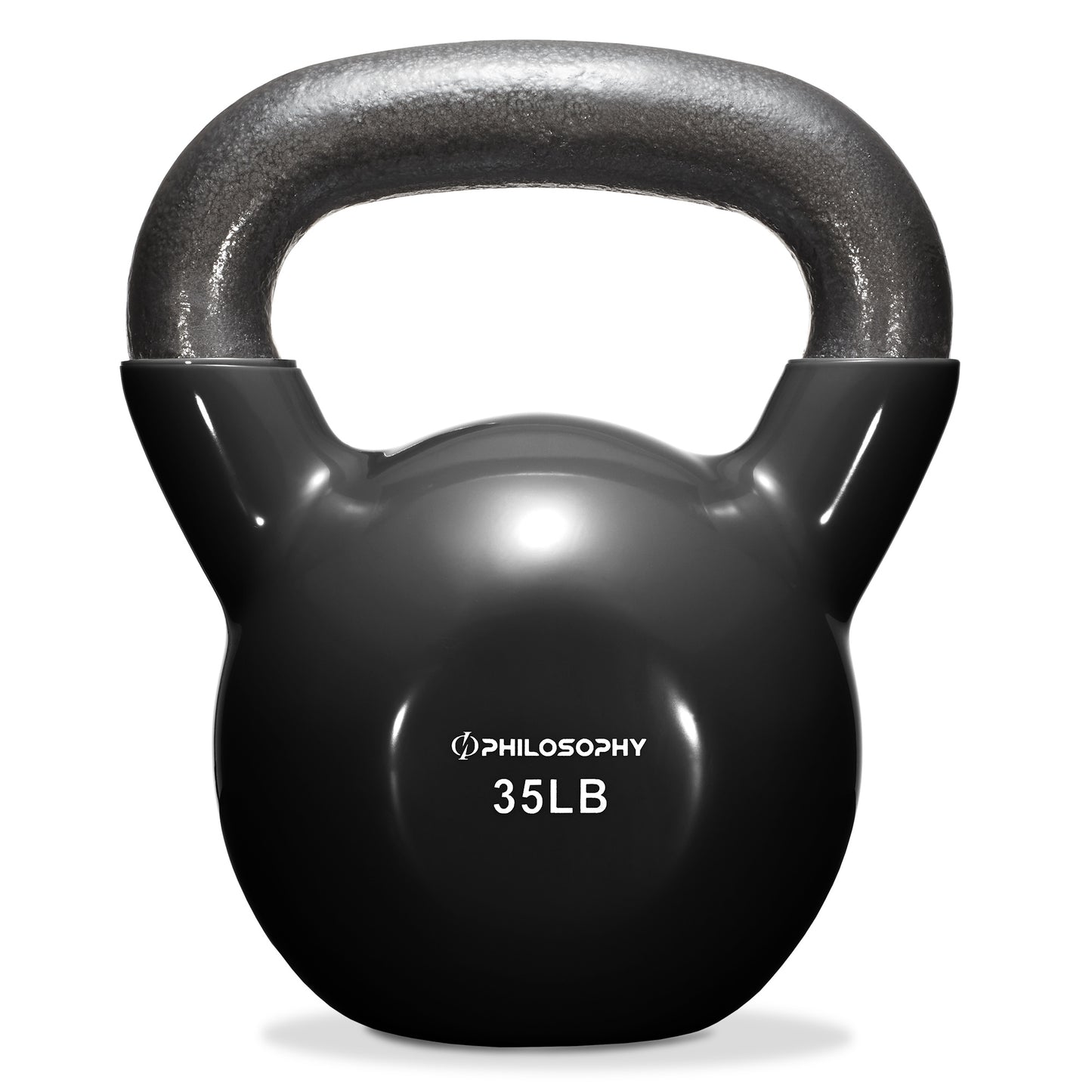Vinyl Coated Cast Iron Kettlebell, 5 Lbs to 50 Pound Weights